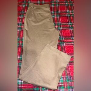 Simply Vera Vera Wang SVVW dark camel tan high-rise ponte slim leg pants Size 14